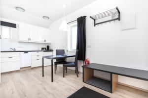 Kuchyň nebo kuchyňský kout v ubytování Hvammból Guesthouse
