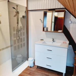 Phòng tắm tại gîtes de la petite suisse