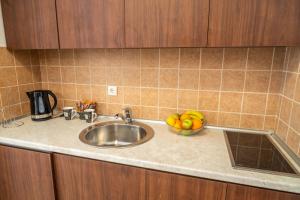 Η κουζίνα ή μικρή κουζίνα στο Apartman EROS