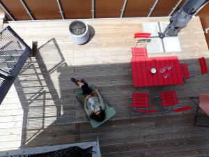 A balcony or terrace at ARLBERGhome Komfort-Apartments & Privat-Sauna