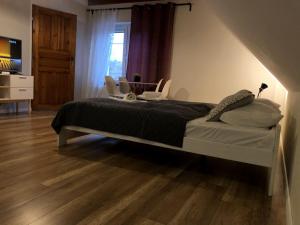 Postel nebo postele na pokoji v ubytování Dom Tkacki - Apartamenty - Pokoje - Jacuzzi