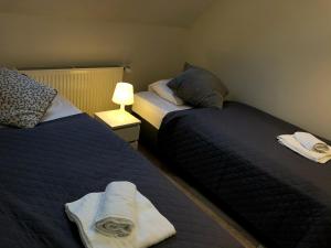 Postel nebo postele na pokoji v ubytování Dom Tkacki - Apartamenty - Pokoje - Jacuzzi