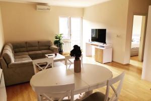 Istumisnurk majutusasutuses Apartmani Sigma