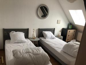 Ένα ή περισσότερα κρεβάτια σε δωμάτιο στο Chez Jules ,Parking gratuit, 3ème Etage