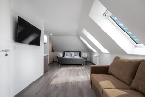 Χώρος καθιστικού στο Hévízi Tópark Panzió III.