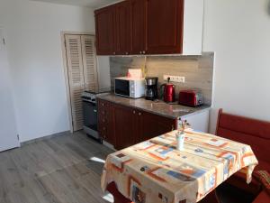 Kuchyňa alebo kuchynka v ubytovaní Leander Apartman Balatonakali