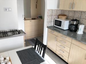 Kuchyňa alebo kuchynka v ubytovaní Leander Apartman Balatonakali