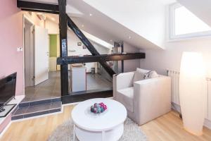 Televisyen dan/atau pusat hiburan di He-Ra Apartments with Free Parking +13 gambar