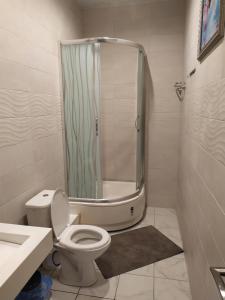 Koupelna v ubytování Mini Hotel na Gasheka