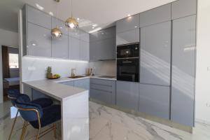 Kuchyňa alebo kuchynka v ubytovaní Apartman Blue Wave