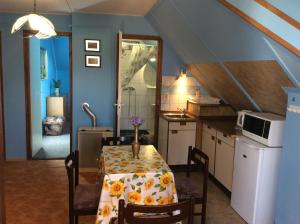 A kitchen or kitchenette at Ilona Kis Kastély Panzió