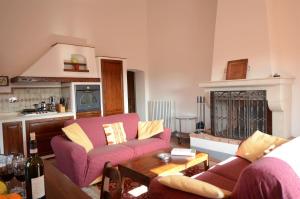 Χώρος καθιστικού στο Casa del Vignaiolo