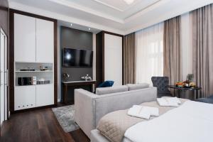 Kuchyňa alebo kuchynka v ubytovaní Salomea Krakow apartments