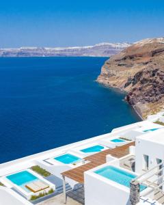 a view of the ocean from a villa at Phos The Boutique in Akrotiri