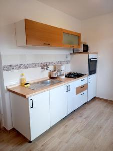 Kuchyň nebo kuchyňský kout v ubytování Apartment Sučić