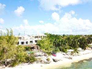 a view of the resort from the beach at Lola by Coco B Isla in Isla Mujeres