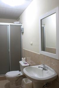 Koupelna v ubytování Casa Central de Santa Ana
