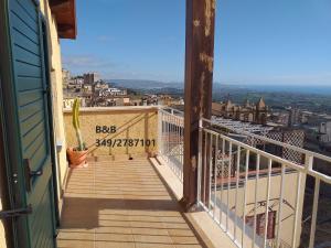 Balkón alebo terasa v ubytovaní B&B Batarà - "La Terrazza del Centro"