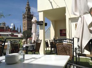 Balkón alebo terasa v ubytovaní Hotel Palacio Alcázar