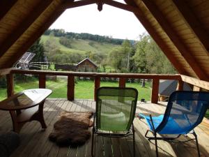 Uma varanda ou terraço em Wilczy Mszaniec