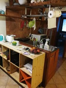 Kuchyň nebo kuchyňský kout v ubytování El bagolo