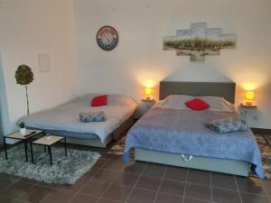 Posteľ alebo postele v izbe v ubytovaní Studio apartmani Toplička bajka