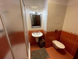 Koupelna v ubytování Apartment 122 Čertovka