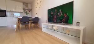Kuchyň nebo kuchyňský kout v ubytování Apartman Galija 1