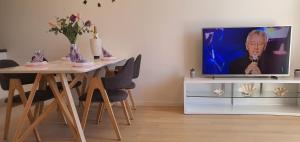 TV a/nebo společenská místnost v ubytování Apartman Galija 1