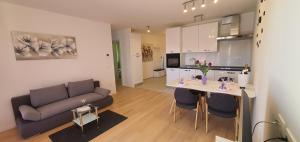Kuchyň nebo kuchyňský kout v ubytování Apartman Galija 1