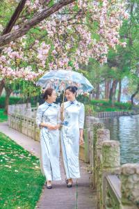 入住杭州西湖国宾馆的客人