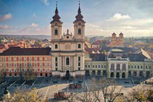 A general view of Eger or a view of the city taken from Az apartmant