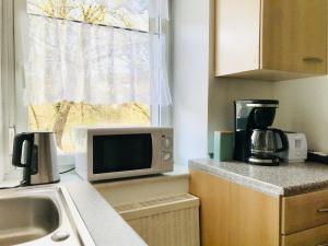 Η κουζίνα ή μικρή κουζίνα στο No1 TOP Apartment4YOU - 3 Zimmer, 1-6 Pers, Saarbrücken - Jägersfreude Saarbruecken +23 φωτογραφίες