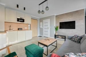 Kuchyňa alebo kuchynka v ubytovaní Avanport Studio Gdynia