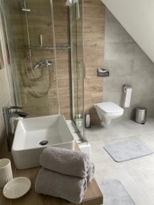 Vannituba majutusasutuses Apartamenty Przy Świerku
