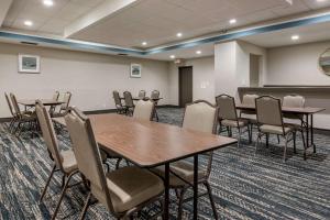a conference room with tables and chairs in it at Comfort Inn & Suites Downtown Brickell-Port of Miami in Miami