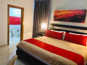 Postel nebo postele na pokoji v ubytování Dpravia Hotel SRL