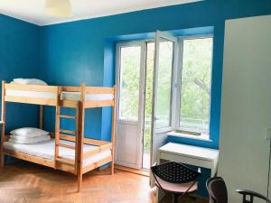 En eller flere senge i et værelse på Student-House Kazimierzowska