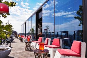 Balkón nebo terasa v ubytování 25hours Hotel beim MuseumsQuartier + 37 fotografií