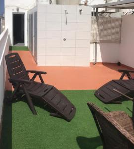 A seating area at Apartamento Conpe