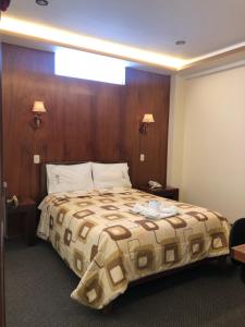Postel nebo postele na pokoji v ubytování Hotel Imperial