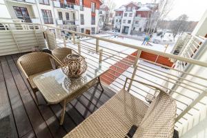 Balkón nebo terasa v ubytování Bright - Neptun Park by OneApartments