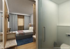 Postel nebo postele na pokoji v ubytování Holiday Inn Express Bengaluru Whitefield ITPL by IHG