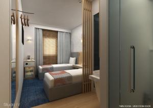 Postel nebo postele na pokoji v ubytování Holiday Inn Express Bengaluru Whitefield ITPL by IHG