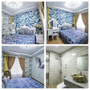 Postel nebo postele na pokoji v ubytování Sunshine - Tia Nắng Mới