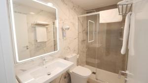 Koupelna v ubytování Hotel Ciudadela Pamplona