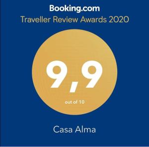 a yellow circle with the number on it at Casa Alma in Marbella
