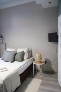 Televízia a/alebo spoločenská miestnosť v ubytovaní EURO-ROOM