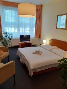 Postel nebo postele na pokoji v ubytování Hotel Casanova