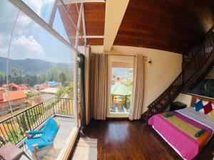 Nespecifikovaný výhled na hory nebo výhled na hory při pohledu z bed and breakfast